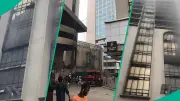 Fire Guts Multi-Storey Building Housing Polaris Bank on Lagos Island