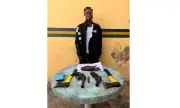 Lagos police arrest man with severed human hand, guns, ATM cards