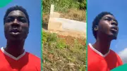 Man Discovers Grave on Purchased Land, Cries Out in Viral Video