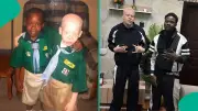 Nigerian Man Shows Off Twin Brother With Albinism in Viral Birthday Photos