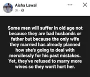 Nigerian Woman Advises Men to Marry Multiple Wives to Avoid Old Age Suffering