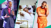 Pastor Ighodalo Moves Alexx Ekubo's Widow Anwuli With Emotional Tribute at Service of Songs