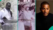 Pastor Ituah Ighodalo Praises Alexx Ekubo's Wife for Strength at Service of Songs
