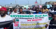 Protest in Ibadan Over Abducted Oyo Pupils, Teachers as NUT Begins Indefinite Strike