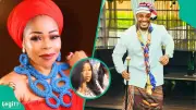Shaffy Bello Walks Away After Interviewer Stops Her at Alexx Ekubo's Service of Songs