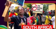 South Africa Must Go: Ghanaians Protest Xenophobia, Demand Shutdown of SA Businesses