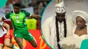 Super Eagles Star Rafiu Durosinmi Marries Belgian-Nigerian Sweetheart in Beautiful Ceremony