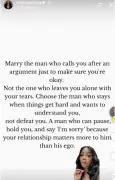 Toke Makinwa: Marry Man Who Checks on You After Argument