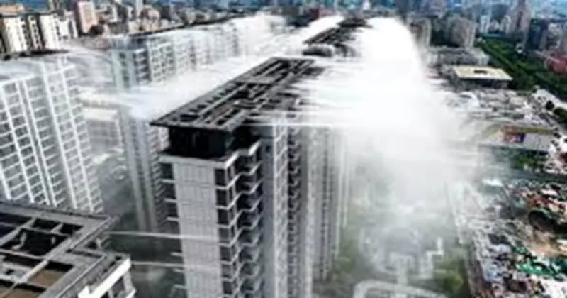 China's Rooftop Mist Cooling Systems Go Viral for Reducing Heat by Up to 8°C