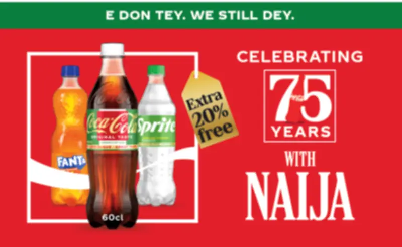 Coca-Cola Launches 60cl Bottles for 75 Years in Nigeria