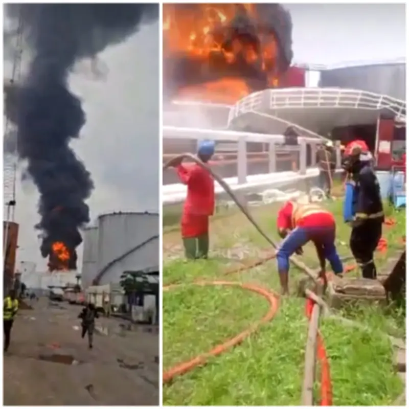 Fire Outbreak at Bono Energy Terminal in Lagos Apapa