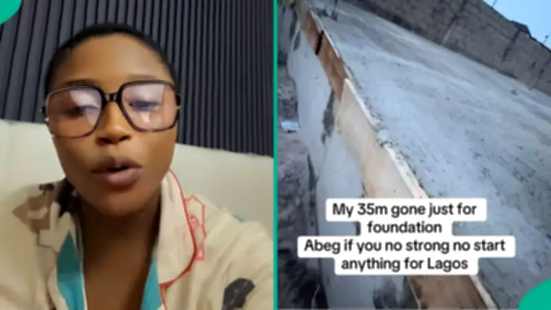 Lady Spends N35m on Building Foundation in Lagos, Shows Video