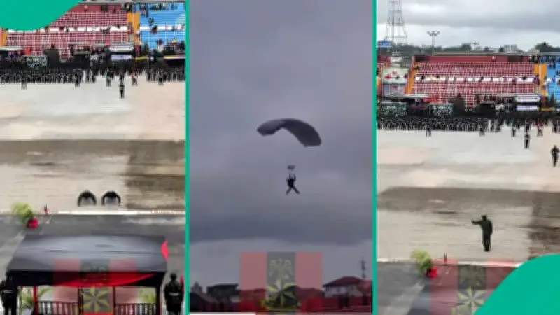 NADCEL 2026: Nigerian Army Skydiving Video Sparks Debate on Security