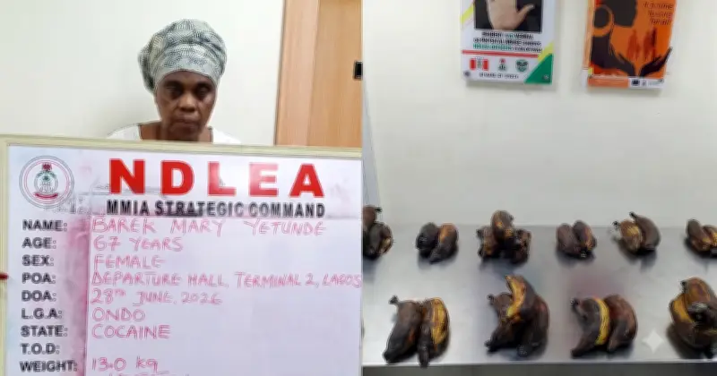 Nigerian-British Grandma, 67, Arrested with 13kg Cocaine in Plantain Peels at Lagos Airport