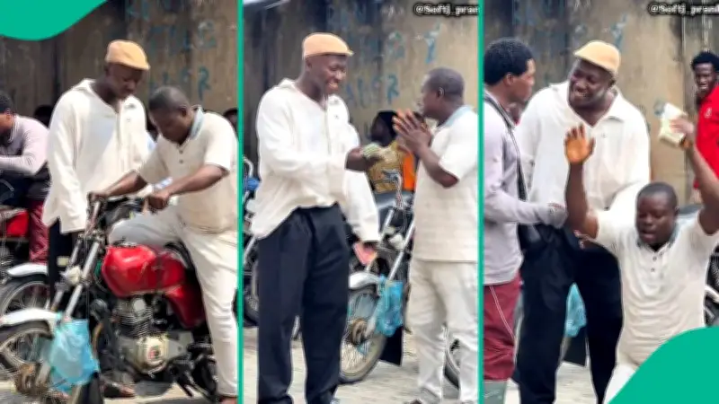 Nigerian Prankster Rewards Okada Rider with N160,000 After N200 Fare Test