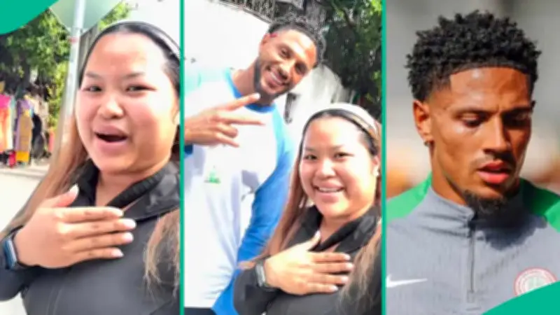 Thai Woman Records Nigerian Goalkeeper Maduka Okoye in Impromptu Meeting