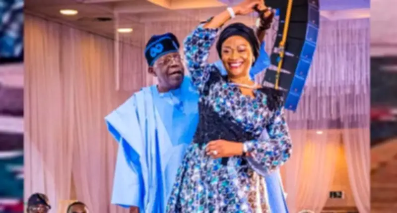 Tinubu playfully calls wife 'Iya Alakara' at press dinner, referencing backlash