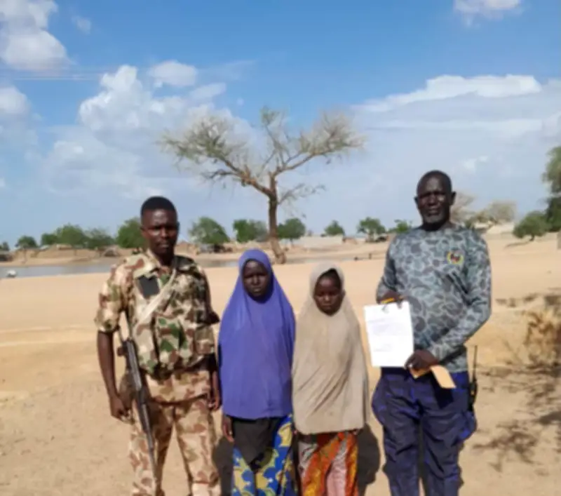 Two abducted girls escape terrorist enclave in Borno, rescued by troops