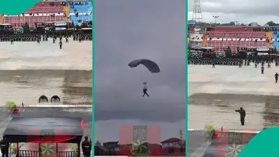 NADCEL 2026: Nigerian Army Skydiving Video Sparks Debate on Security