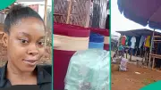 Lady Supports Her Mother's New Street Food Business in Anambra